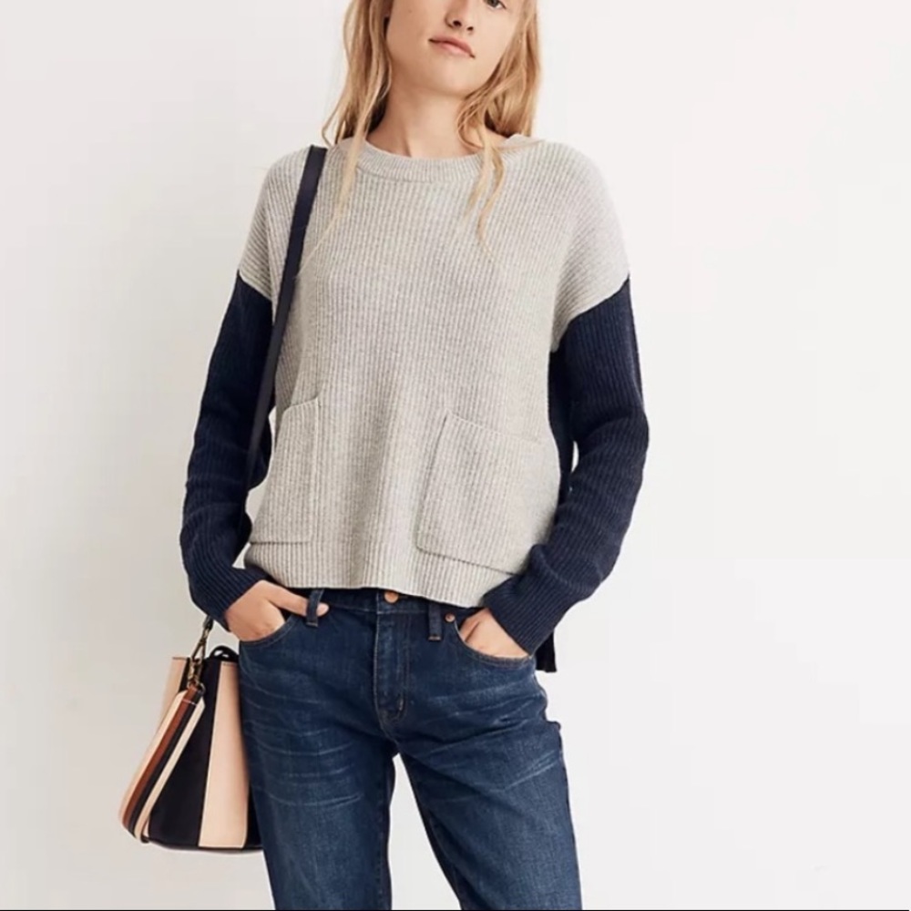 MADEWELL patch pocket sweater. Size XS